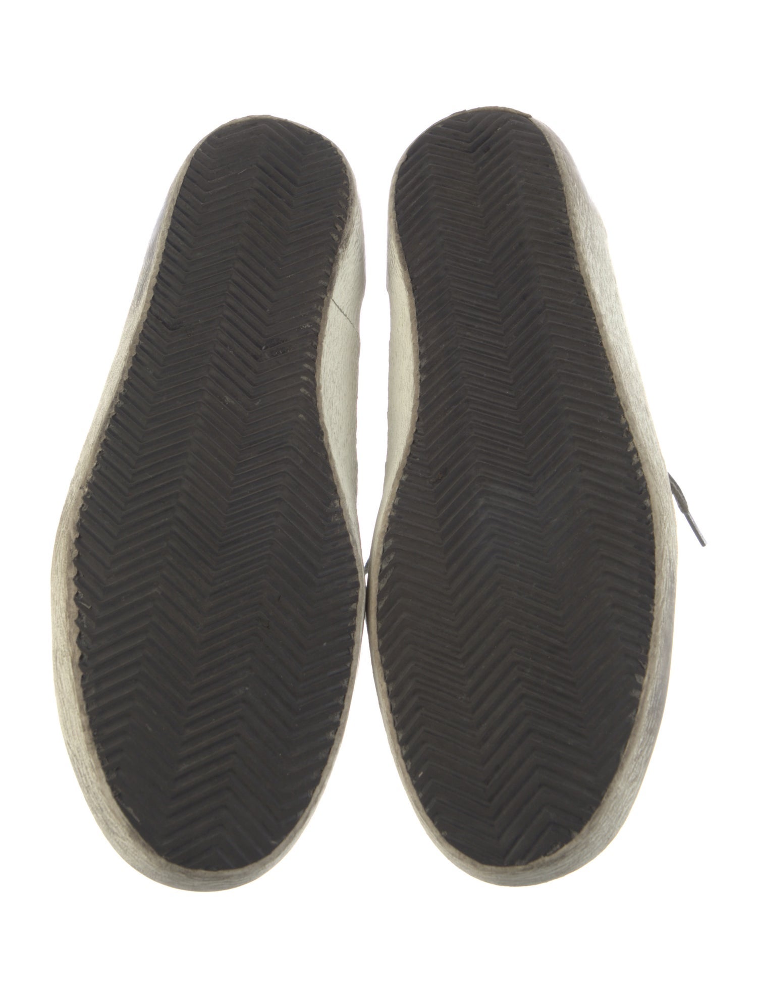 Golden Goose Leather Colorblock Pattern Sneakers